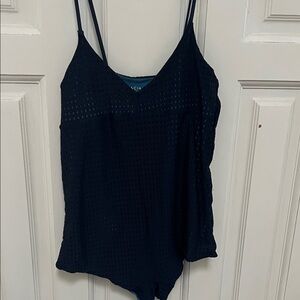 Acacia Mesh One Piece Navy Blue